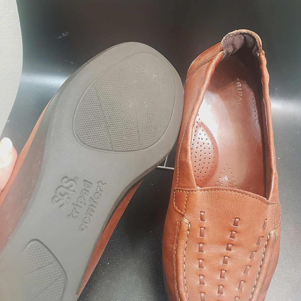 SAS Tripad Comfort Chestnut Brown Weave